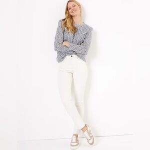 M&S Lily Slim Fit High Rise Regular Length White Jeans